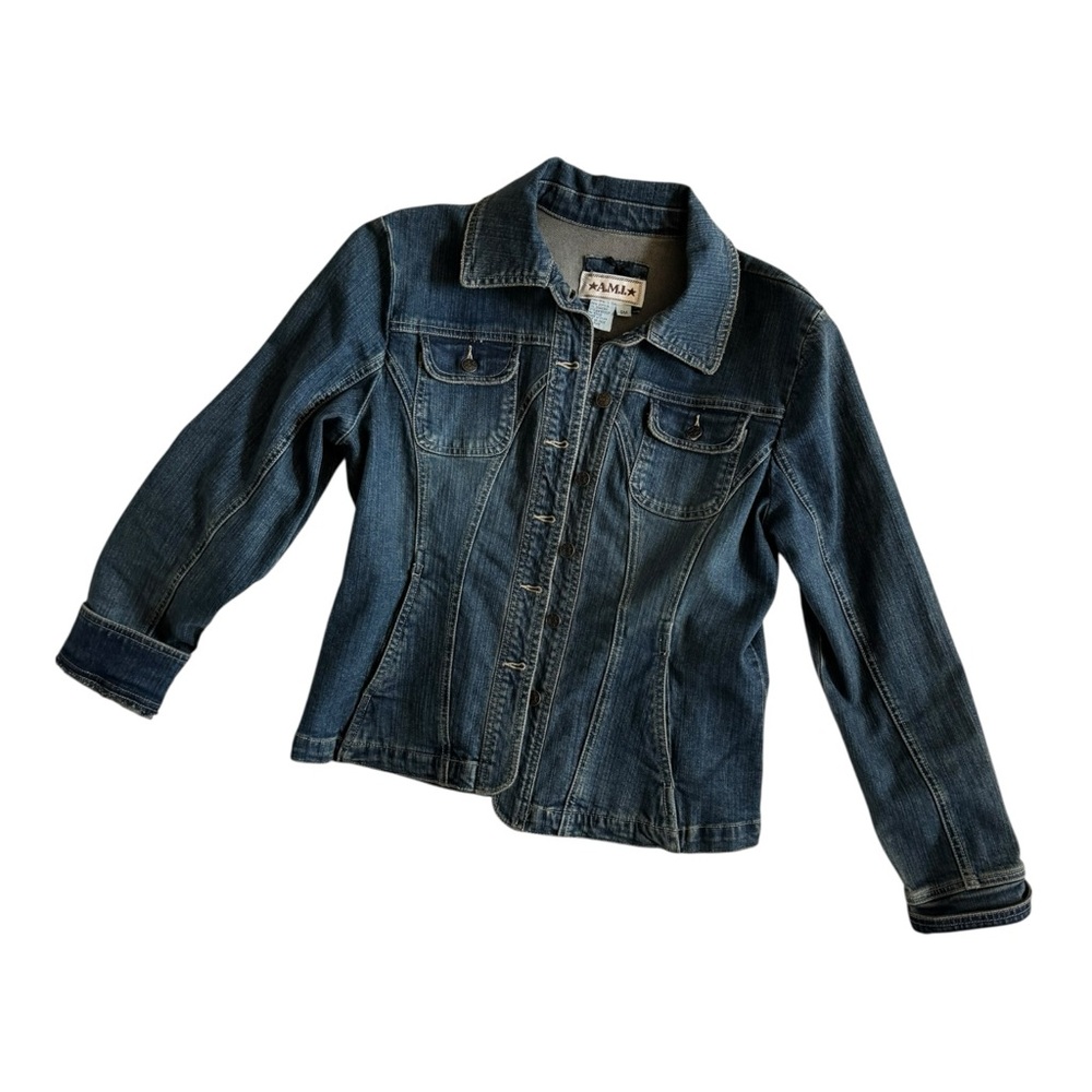 AMI Women’s Jean Jacket Size Petite Medium PM